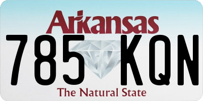 AR license plate 785KQN