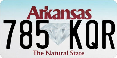 AR license plate 785KQR