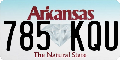 AR license plate 785KQU