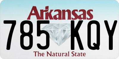 AR license plate 785KQY