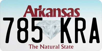 AR license plate 785KRA