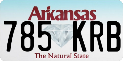 AR license plate 785KRB