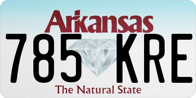 AR license plate 785KRE