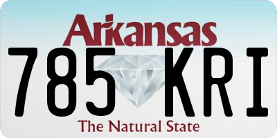AR license plate 785KRI