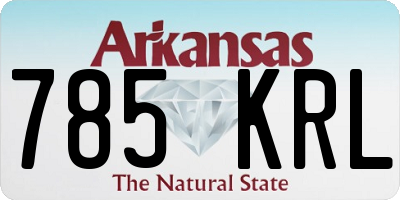 AR license plate 785KRL