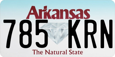 AR license plate 785KRN