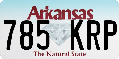 AR license plate 785KRP