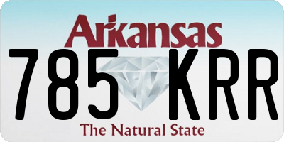 AR license plate 785KRR