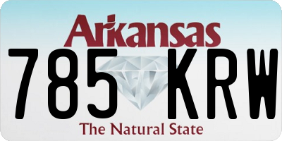 AR license plate 785KRW