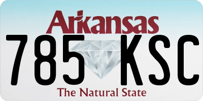 AR license plate 785KSC