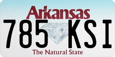 AR license plate 785KSI
