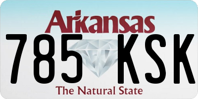 AR license plate 785KSK