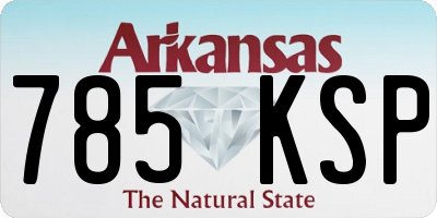 AR license plate 785KSP