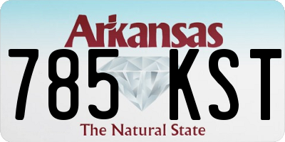 AR license plate 785KST