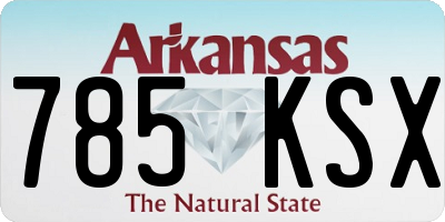 AR license plate 785KSX