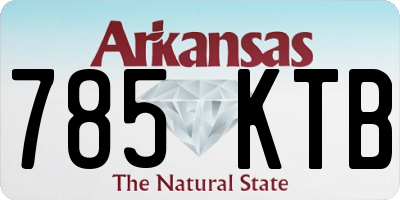 AR license plate 785KTB