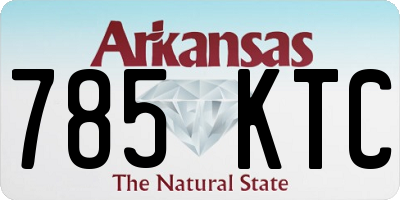 AR license plate 785KTC