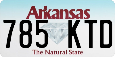 AR license plate 785KTD