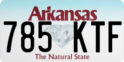 AR license plate 785KTF