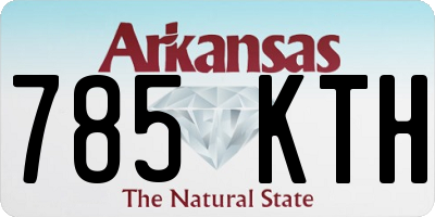 AR license plate 785KTH