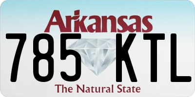 AR license plate 785KTL