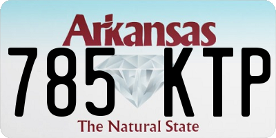 AR license plate 785KTP
