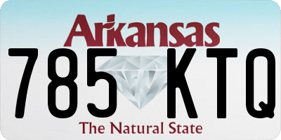 AR license plate 785KTQ