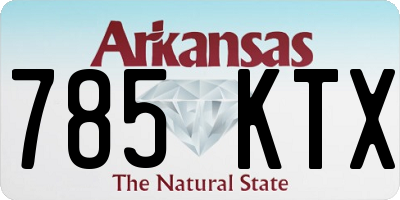 AR license plate 785KTX