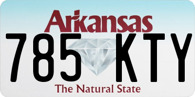 AR license plate 785KTY