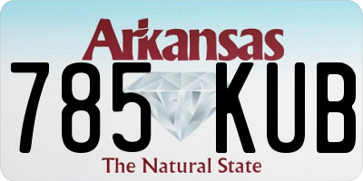 AR license plate 785KUB