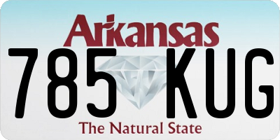 AR license plate 785KUG