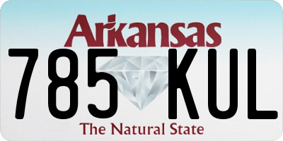 AR license plate 785KUL
