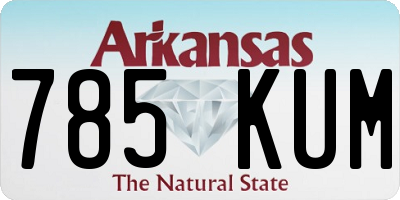 AR license plate 785KUM