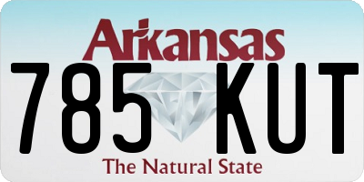 AR license plate 785KUT