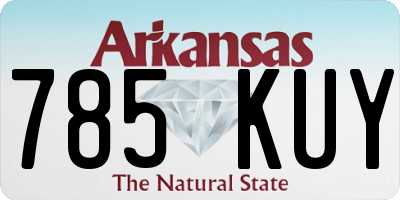 AR license plate 785KUY