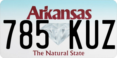 AR license plate 785KUZ