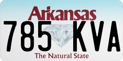 AR license plate 785KVA