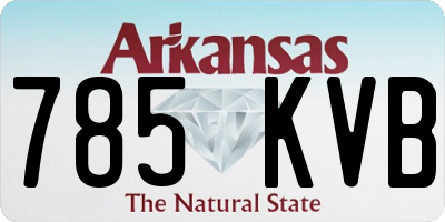 AR license plate 785KVB