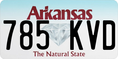 AR license plate 785KVD