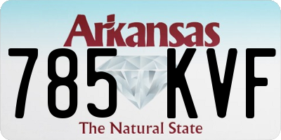 AR license plate 785KVF
