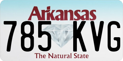 AR license plate 785KVG