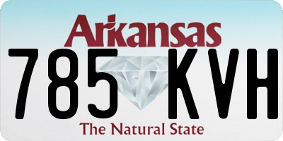 AR license plate 785KVH