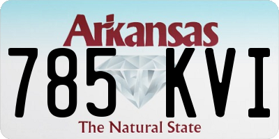AR license plate 785KVI