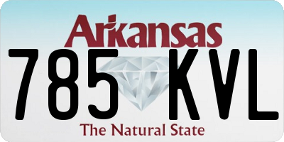 AR license plate 785KVL