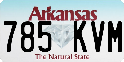 AR license plate 785KVM