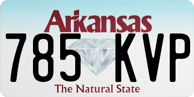 AR license plate 785KVP