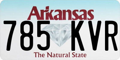 AR license plate 785KVR