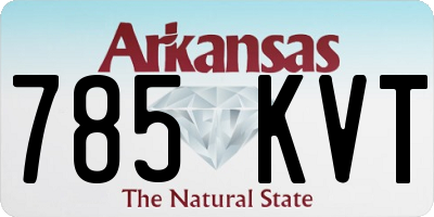 AR license plate 785KVT