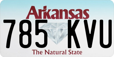AR license plate 785KVU