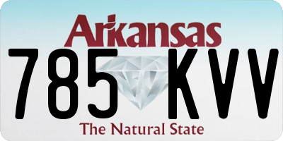 AR license plate 785KVV
